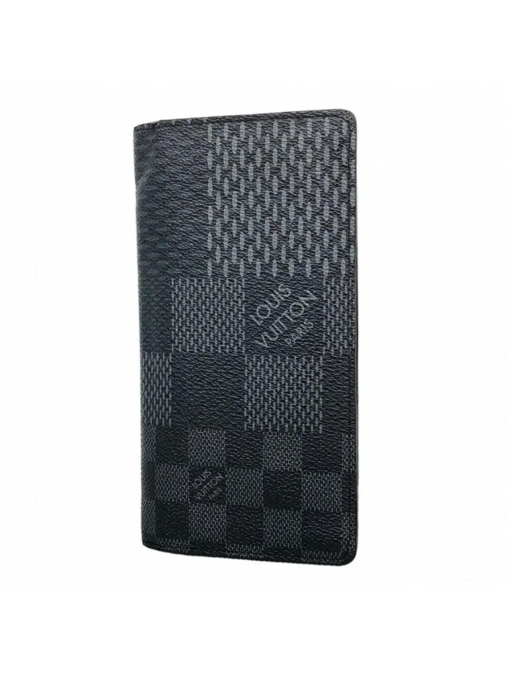 Louis Vuitton Wallet Damier Graphite Portefeuille Brazza NM Black